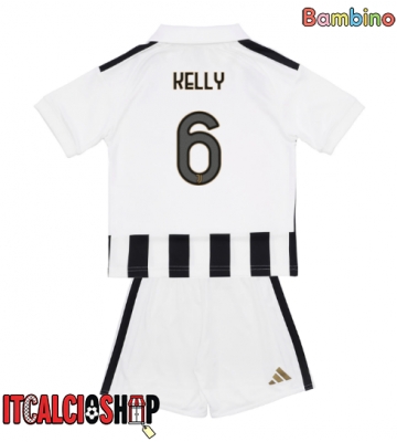 Juventus Lloyd Kelly #6 Prima Maglia Bambino 2026-27 Manica Corta (+ Pantaloni corti)